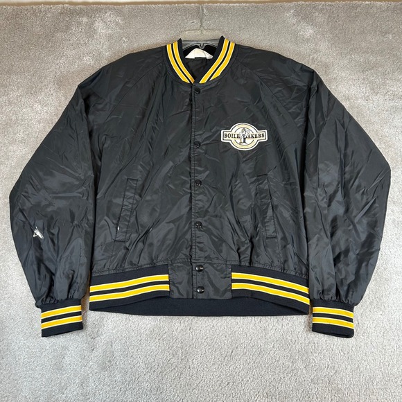 Chalk Line Other - Vintage Chalk Line Purdue Boilermakers Jacket Mens XL Black Varsity Bomber NCAA